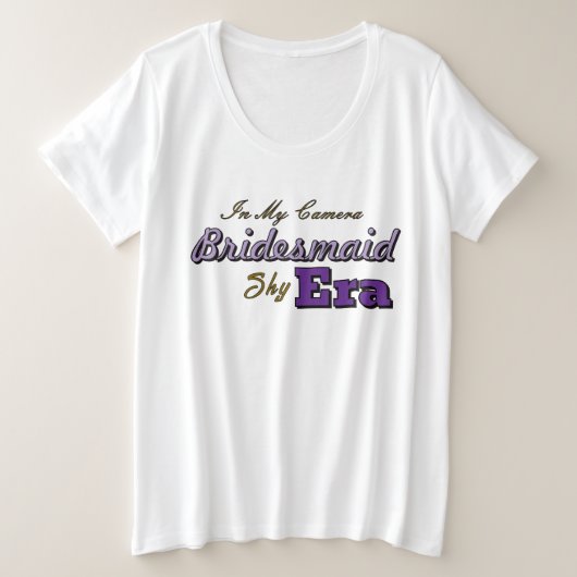 Brautjungfer große größe T-Shirt (Design vorne)