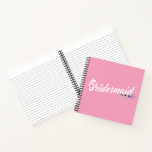 Brautjungfer Hochzeit Kalligrafie Gästebuch Notizb Notizblock