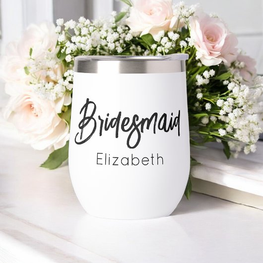 Brautjungfer Hochzeit Schwarz Weiß