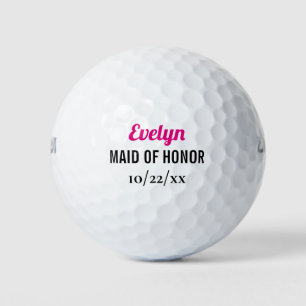 Brautjungfer Hochzeitsgunst Junggesellinnenabschie Golfball