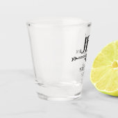 Brautjungfer Initialen Schnapsglas (Links)