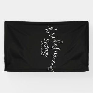 Brautjungfer Junggesellinnenabschied Name modern Banner