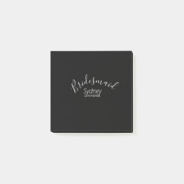 Brautjungfer Junggesellinnenabschied Name modern  Post-it Klebezettel