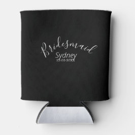 Brautjungfer Junggesellinnenparty Name modern  Dosenkühler
