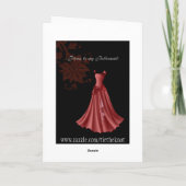 Brautjungfer Karte (Rückseite)