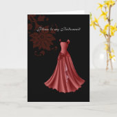 Brautjungfer Karte (Gelbe Blume)