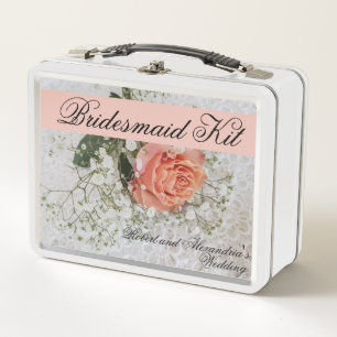 Brautjungfer-Kit Hochzeit Brautjungfern Geschenke Metall Brotdose