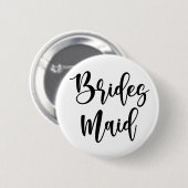 Brautjungfer-Knopf Button (Vorne & Hinten)
