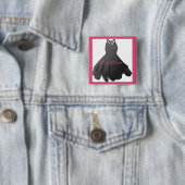 Brautjungfer-Knopf des Hochzeitskleides Button (Beispiel)