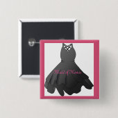 Brautjungfer-Knopf des Hochzeitskleides Button (Vorne & Hinten)