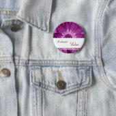 BRAUTJUNGFER Knopf mit BURGUNDER-Blume V06 Button (Beispiel)