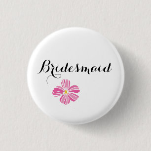 Brautjungfer kundenspezifisches Wedding Pinback Button