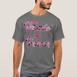 Brautjungfer Landhochzeit Tarnung T-Shirt