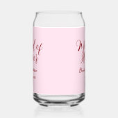 Brautjungfer lila Name Datum rosa Pastell Brautjun Dosenglas (Links)