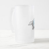 Brautjungfer Mattglas Bierglas (Vorderseite Links)