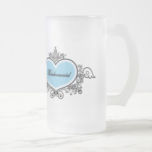 Brautjungfer Mattglas Bierglas (Rechts)