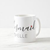Brautjungfer mit Namen Kaffeetasse (VorderseiteRechts)