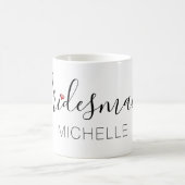 Brautjungfer mit Namen Kaffeetasse (Mittel)