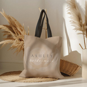 Brautjungfer mit rosa Wasserfarbe floral Tasche