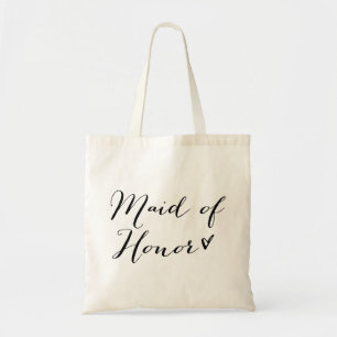 Brautjungfer Moderne Kalligrafie-Tasche Tragetasche