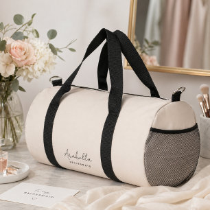 Brautjungfer Modernes minimalistisches Skript Ro Duffle Bag