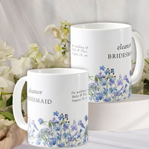 Brautjungfer Periwinkle Wildblume Elegante Blumen Kaffeetasse