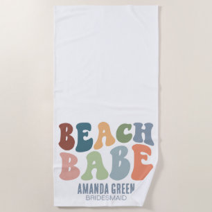 Brautjungfer Personalisierte Strand Junggesellinne Strandtuch