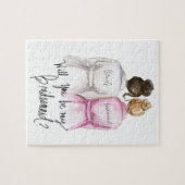 Brautjungfer? Puzzlespiel-dunkles Puzzle (Horizontal)