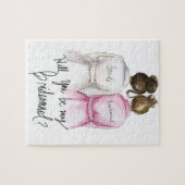 Brautjungfer? Puzzlespiel-dunkles Puzzle (Horizontal)