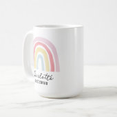 Brautjungfer | Regenbogen-Junggesellinnenabschied- Kaffeetasse (Vorderseite Links)