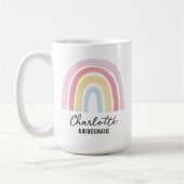 Brautjungfer | Regenbogen-Junggesellinnenabschied- Kaffeetasse (Links)