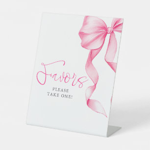 Brautjungfer-Rosa-Bogen-Hochzeits-Party-Geschenke Sockelschild