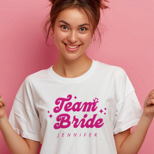 Brautjungfer Rosa Team Braut Junggesellinnenabschi T-Shirt