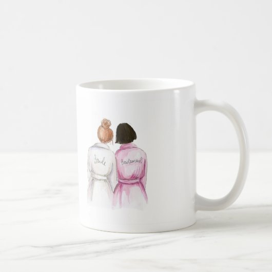 Brautjungfer? Rotes Kaffeetasse (Rechts)