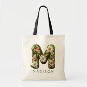 Brautjungfer | Rustikales Gartenmonogramm Mutterta Tragetasche (Vorne)