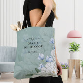 Brautjungfer | Salbeigrün und florale Hochzeit Tasche