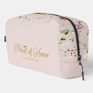 Brautjungfer-Schriftname-Zubehör-Geschenk Waschbeutel