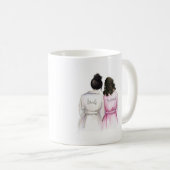 Brautjungfer? Schwarzes Brötchen-Braut-DK-Br Kaffeetasse (VorderseiteRechts)