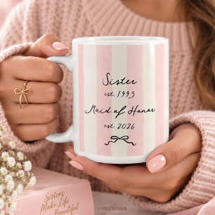 Brautjungfer Schwester Brautparty Geschenk Hochzei Kaffeetasse