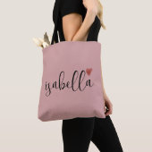 Brautjungfer-Script-Name Rosa Tasche (Von Nahem)