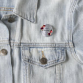 Brautjungfer silber Blumen burgunderrot Button (Beispiel)