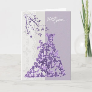 Brautjungfer, sind Sie meine Brautjungfer? Einladung