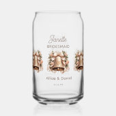 Brautjungfer-Soda-Glas Dosenglas (Rückseite)