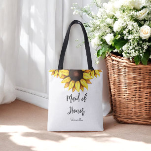 Brautjungfer Sonnenblumen-Hochzeit    Tasche