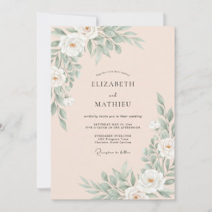 Brautjungfer Sophisticated Sommerhochzeit Einladung