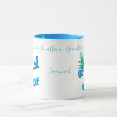 Brautjungfer Süße Personalisierte Hochzeit  Tasse (Zentrum)