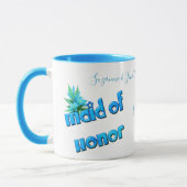 Brautjungfer Süße Personalisierte Hochzeit  Tasse (Links)