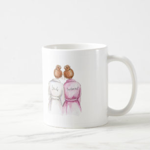 Brautjungfer? Tassen-rote Brötchen-Braut-rotes Kaffeetasse
