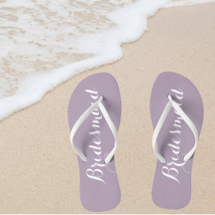 Brautjungfer Trendy Mauve Badesandalen