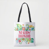 Brautjungfer Tropische Strand Hochzeit im Urlaubso Tasche (Vorderseite)